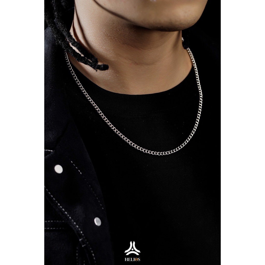 Dây chuyền nam, nữ Helios Equator - Vòng cổ trơn unisex phong cách basic chất liệu Thép không gỉ 316L cao cấp