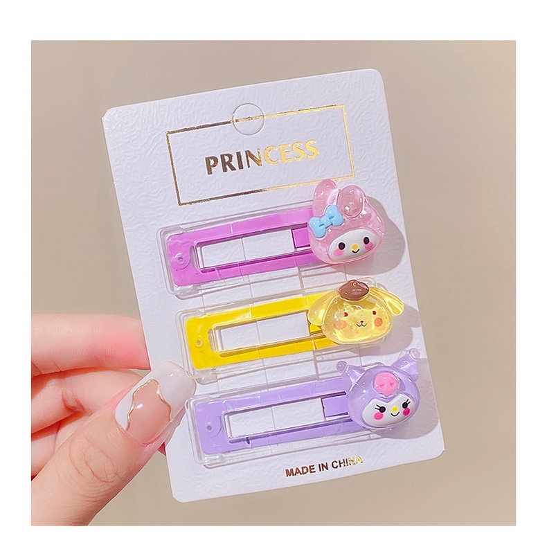 ✨✨Kẹp Tóc Dạng Thạch Trong Suốt Hình Cinnamoroll Hoạt Hình Dễ Thương Cho Bé Gái