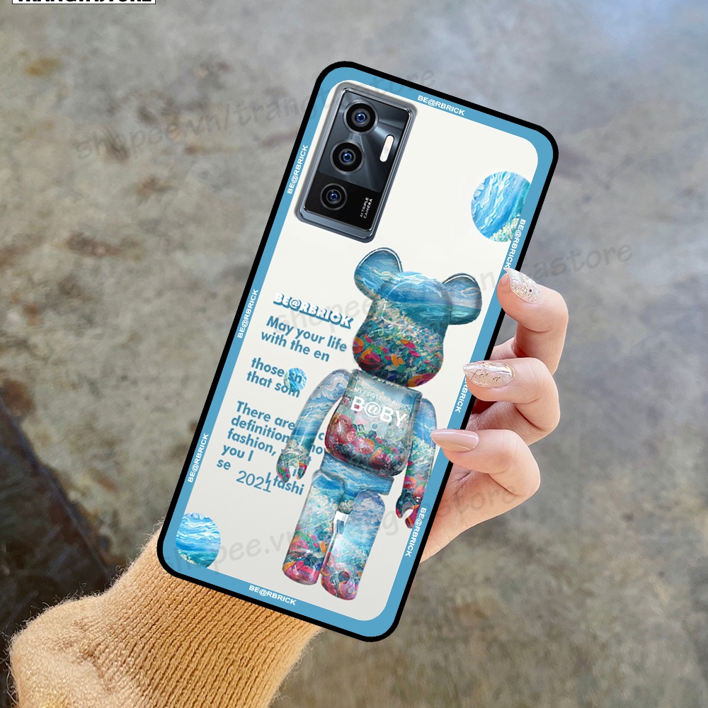Ốp Vivo V23e in hình gấu Bearbrick,Mountain,xanh,đen,đỏ giá rẻ
