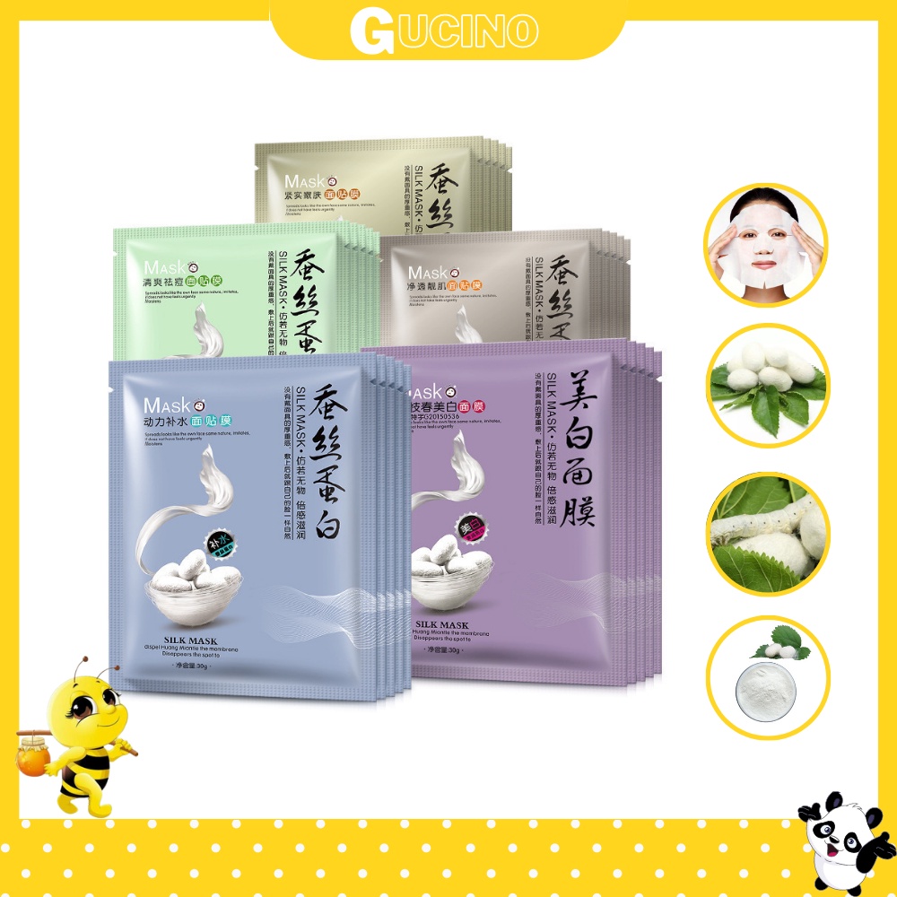 Mặt nạ dưỡng trắng da cấp ẩm thải độc da làm tươi mới mịn da mask nội địa