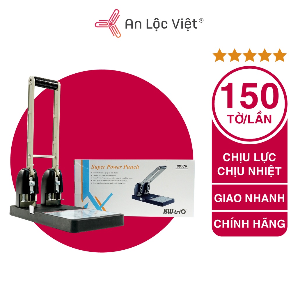 Bấm lỗ KW.Trio 952 - chính hãng (bấm được 150 tờ một lần)