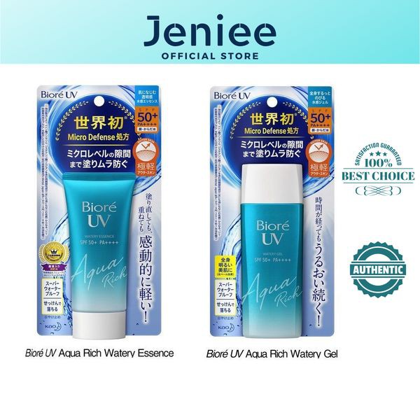 Kem chống nắng Biore UV Aqua Rich Watery Essence / Gel Nhật Bản - Jenieeshop