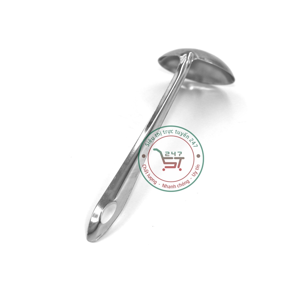 Vá 7 múc canh múc súp Muôi canh cỡ số 7 nhỏ gọn bằng inox sáng bóng