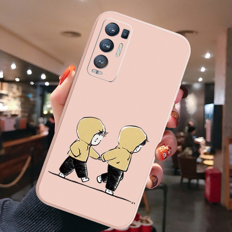 Ốp Điện Thoại Silicone Mềm Họa Tiết Cảm Xúc Đáng Yêu Cho OPPO Reno6 Z 5G Reno 5 Pro 4 4G 3 Reno2 Z F