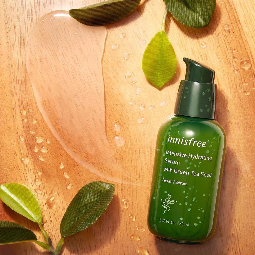 Tinh Chất Dưỡng Ẩm Sâu, Phục Hồi Da Mụn Innisfree Green Tea Seed Serum 80ml