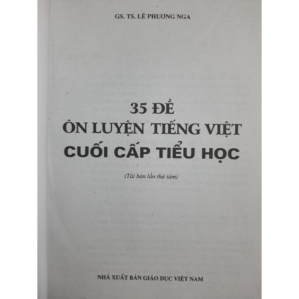 Sách - 35 Đề ôn luyện Tiếng Việt cuối cấp Tiểu Học