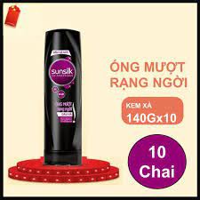 Combo 10 Dầu xả Sunsilk Óng mượt rạng ngời (Đen) 140g