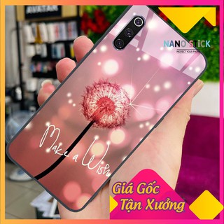 Ốp lưng xiaomi Mi8 / Mi9 _ ốp kính cường lực _ in hình hoa bồ công anh