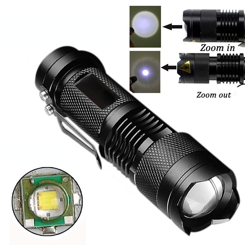 Đèn Pin Siêu Sáng 3 Chế Độ 9.3cm Đa Năng Tiện Dụng