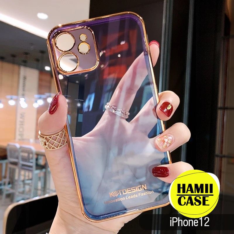 Ốp lưng KST Design trong suốt viền màu iphone x/xr/xsmax/11/11 pro/11 pro max/12 mini/12/12 pro/12 promax bảo vệ camera