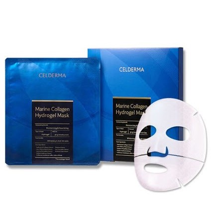 Mặt Nạ Celderma Marine Collagen Hydrogel Mask xanh dương