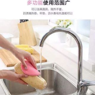 Miếng rửa bát silicon thần thánh