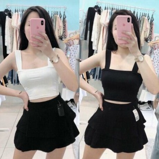 Áo croptop 2 dây bản to
