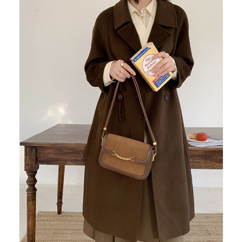 Túi xách nữ đeo chéo đeo vai Micocah dáng công sở thời trang phối màu Vintage da cao cấp cực đẹp MSP: 597 ClidStore