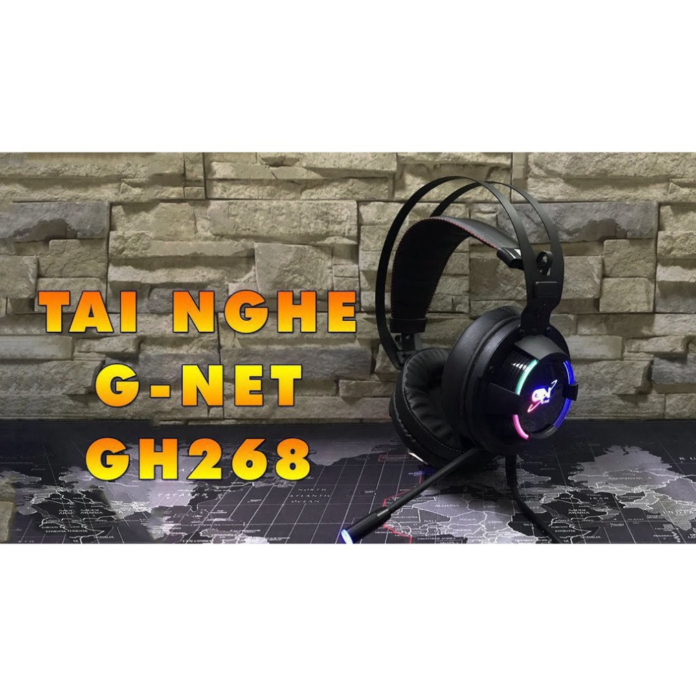 ✵﹉◆[Hàng Chính Hãng] Tai nghe Gaming Gnet GH268, Game GH268 - Bảo hành 24 tháng
