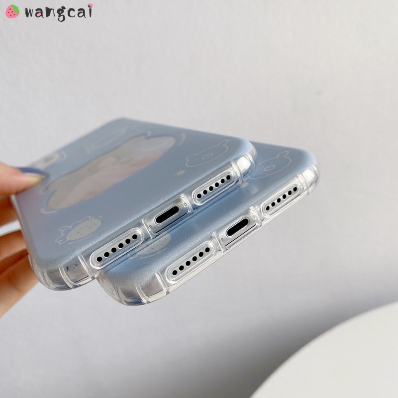 Ốp Điện Thoại Mềm Trong Suốt In Hình Gấu Cho Samsung Galaxy Note 20 Ultra 10 Lite S21 S21+ S20 S20+ Plus Ultra FE S10 Lite 2020