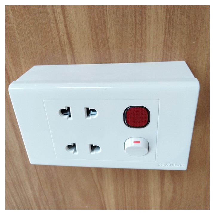 Ổ cắm - Công tắc - Đèn báo Vanlock SINO Dòng S18 - Chính hãng
