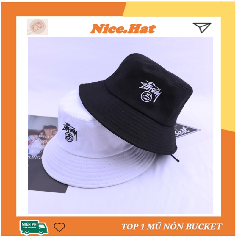 Mũ Bucket Stussy StreetWear, Nón vành tròn cao cấp form unisex nam nữ - M16