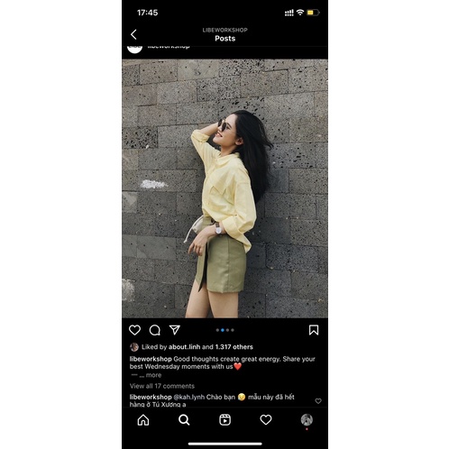 Thanh lý áo sơmi vàng libe M