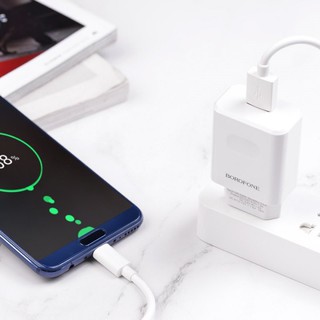 Bộ cóc cáp sạc nhanh BOROFONE BA32A MicroUSB/Type-C
