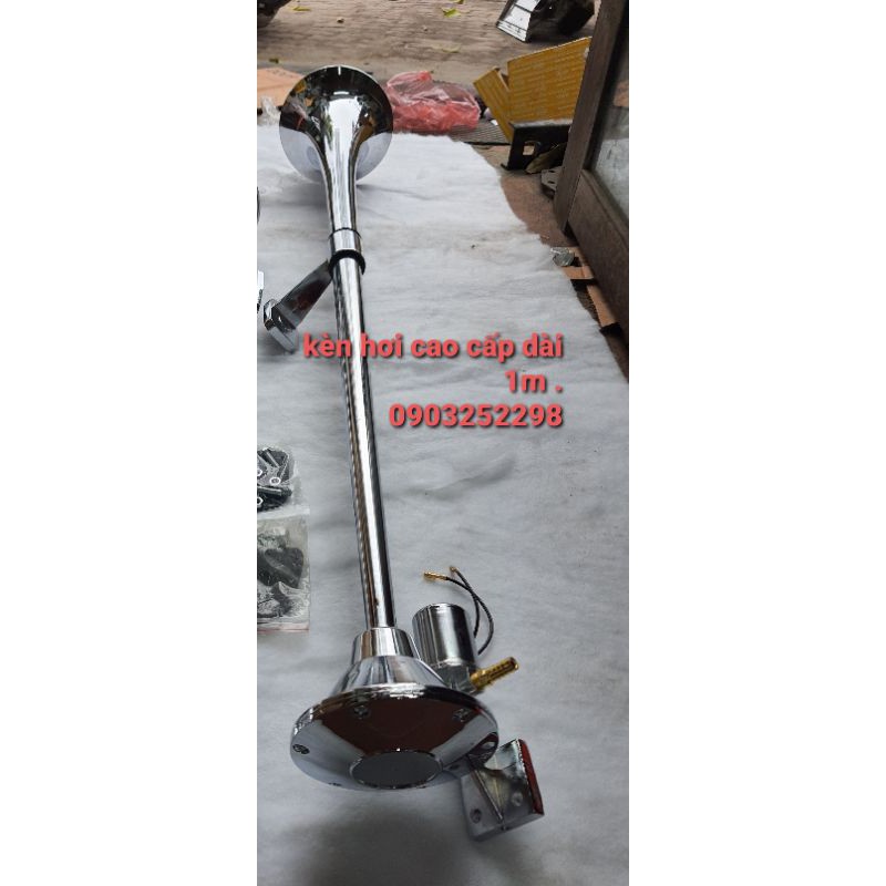 Kèn hơi - cặp còi uy lực khủng 1m + 70cm có video tets còi 12v - 24v loại 1