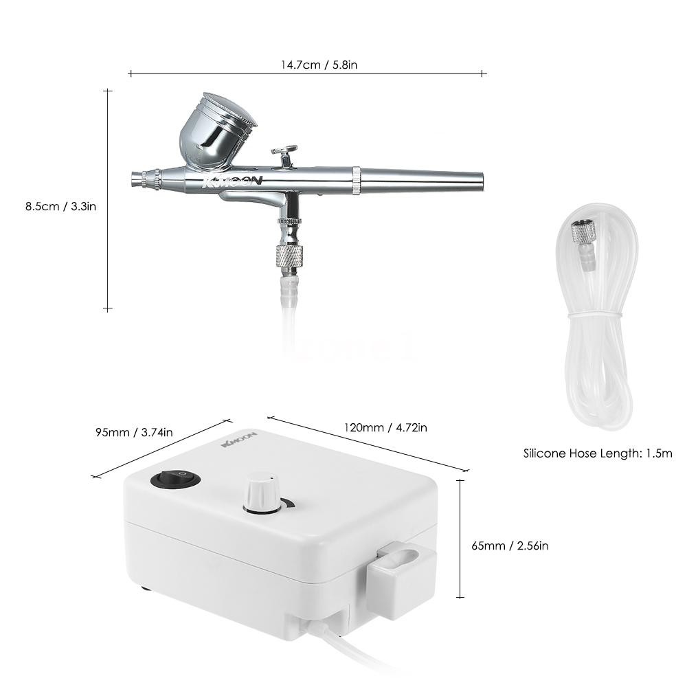 HHS Bộ súng phun sơn cao cấp cho trang điểm/hóa trang/trang trí mô hình/làm đồ thủ công