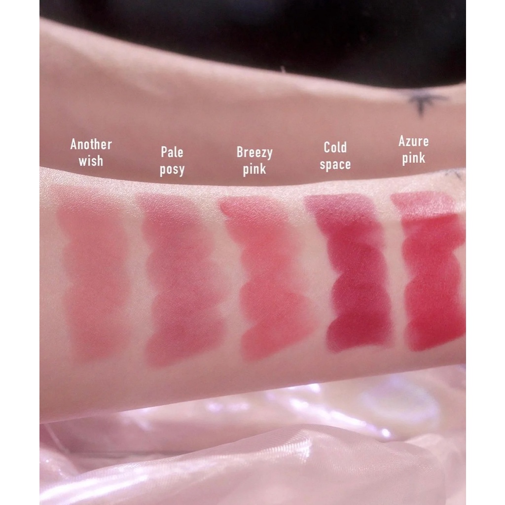 Son Thỏi Lì 3ce Summer - Toilet Paper Soft Matte Lipstick Another Wish- Breezy Pink- Pale Posy- Azure Pink- Cold Space