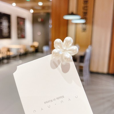 Kẹp tóc đính hạt ngọc trai giả phong cách retro Hàn Quốc dành cho nữ