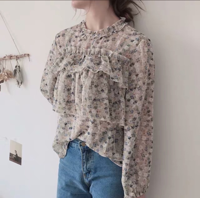 (Order 7-10 ngày) Áo sơ mi voan hoa chất siêu đẹp (kèm ảnh thật) | BigBuy360 - bigbuy360.vn