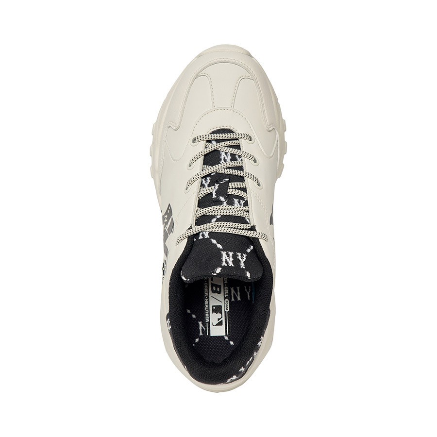 Giày MLB Bigball Chunky Monogram NY Gót Nhung Chính Hãng