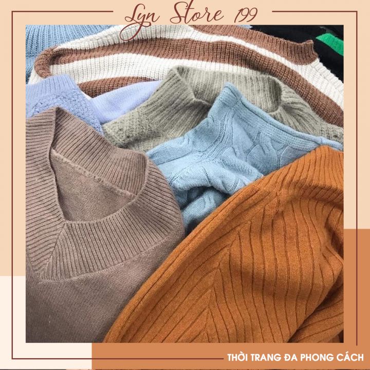 Áo Len Nữ Hàng Quảng Châu Cao Cấp Chất Liệu Dày Dặn Mềm Mịn Freesize Nhiều màu Mã A03 | BigBuy360 - bigbuy360.vn