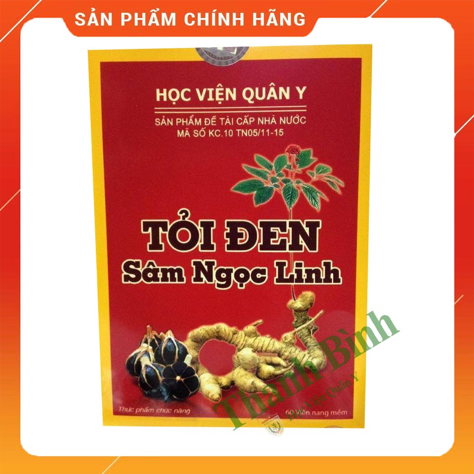 Tỏi Đen Sâm Ngọc Linh [Chính Hãng] HVQY - Bồi Bổ Sức Khỏe, Phòng Chống Lão Hóa