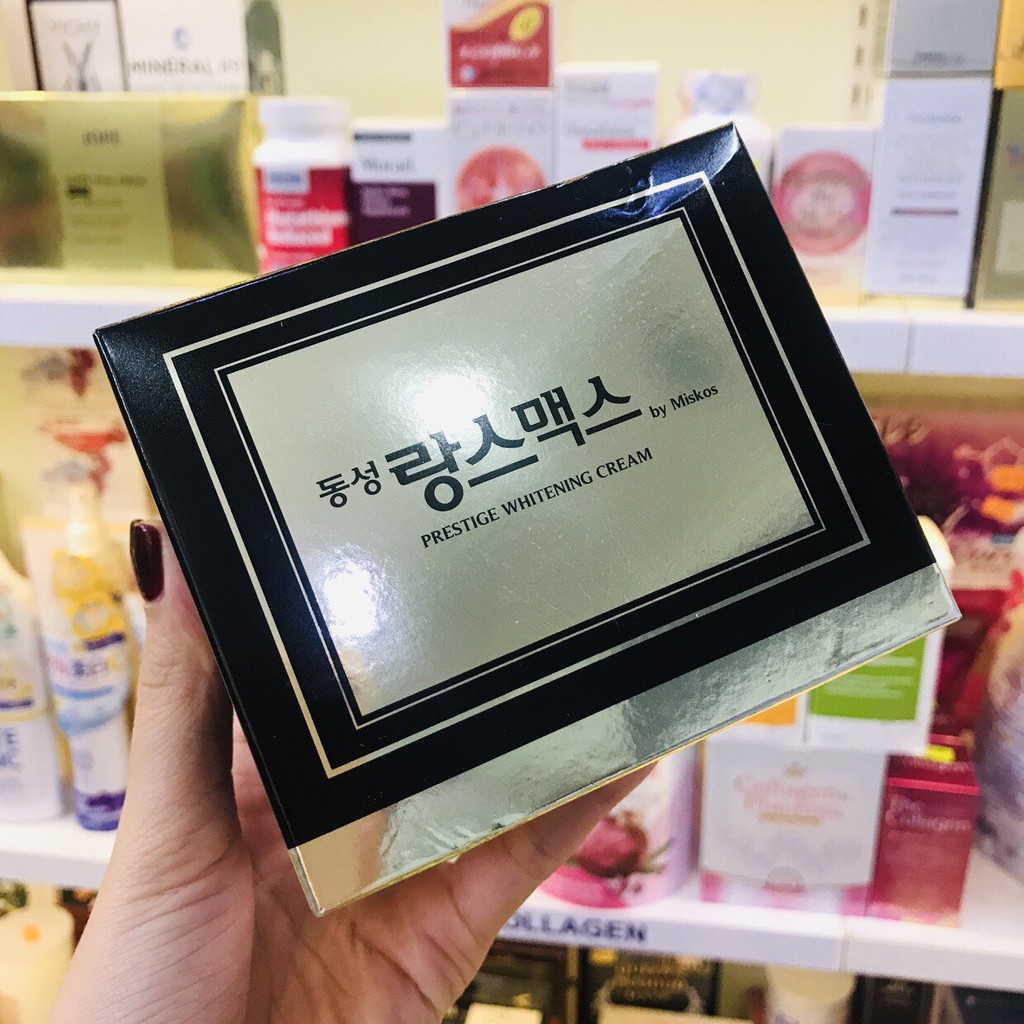 KEM DƯỠNG TRẮNG DA CẤP ẨM, HỖ TRỢ ĐIỀU TRỊ NÁM TÀN NHANG DONGSUNG 50G ( HÀNG XÁCH KOREA )