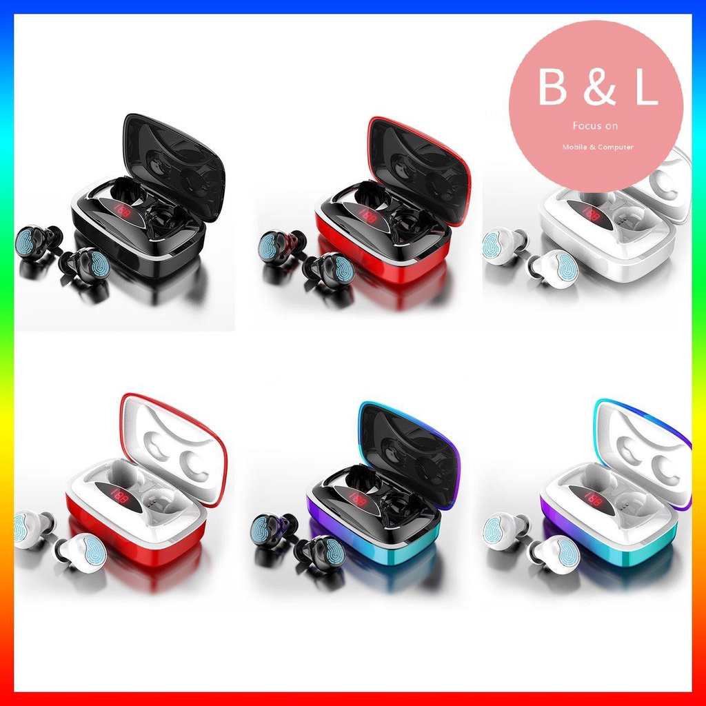 [BL]X29 5.0 BT Earphones Fashion Gradient Touch Wireless Earphone 6D Stereo