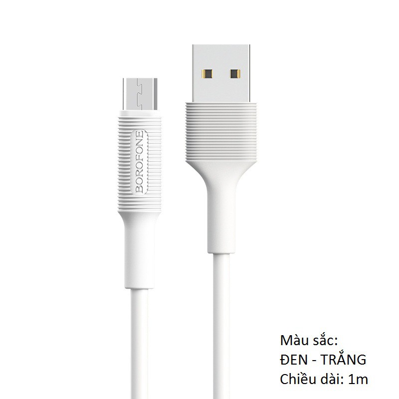 Cáp sạc Micro USB Borofone BX1 dài 1m