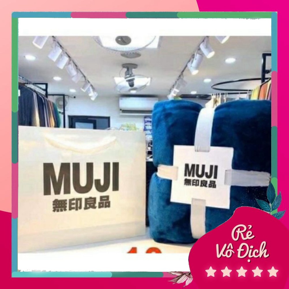 Chăn tuyết Muji chính hãng loại 1 dùng 4 mùa siêu mềm mịn kích thước 2mx2m3