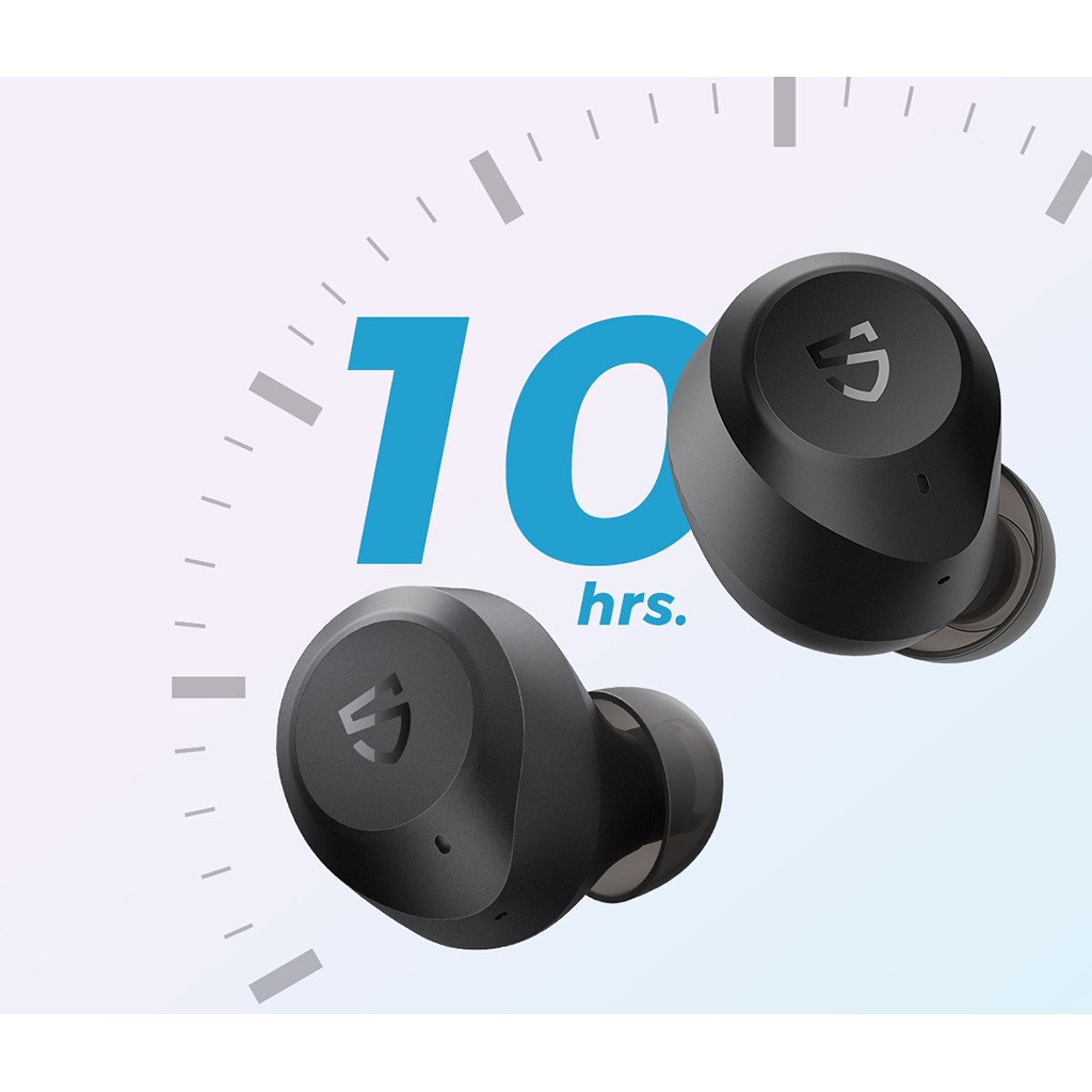 Tai nghe True Wireless Earbuds SoundPEATS T2 Chống ồn ANC, Xuyên âm, Pin 10h, Bluetooth V5.1 - Hàng chính hãng