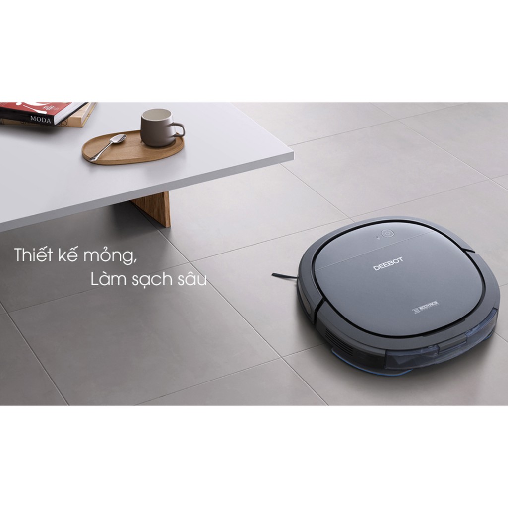 Robot hút bụi thông minh ECOVACS Deebot DK33 (OZMO Slim 10) Robot hút bụi lau nhà siêu mỏng