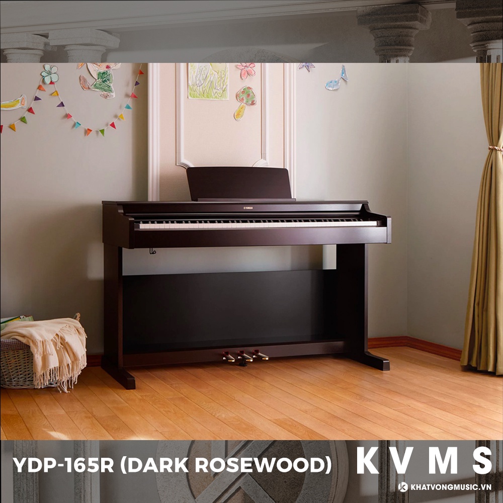 Piano điện chính hãng Yamaha YDP-165 | Miễn phí vận chuyển | Khát Vọng Music Center | Nhiều màu