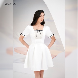 MAIDE Đầm xòe thiết kế tay phồng nhí phối nơ dễ thương trẻ trung EMMI DRESS