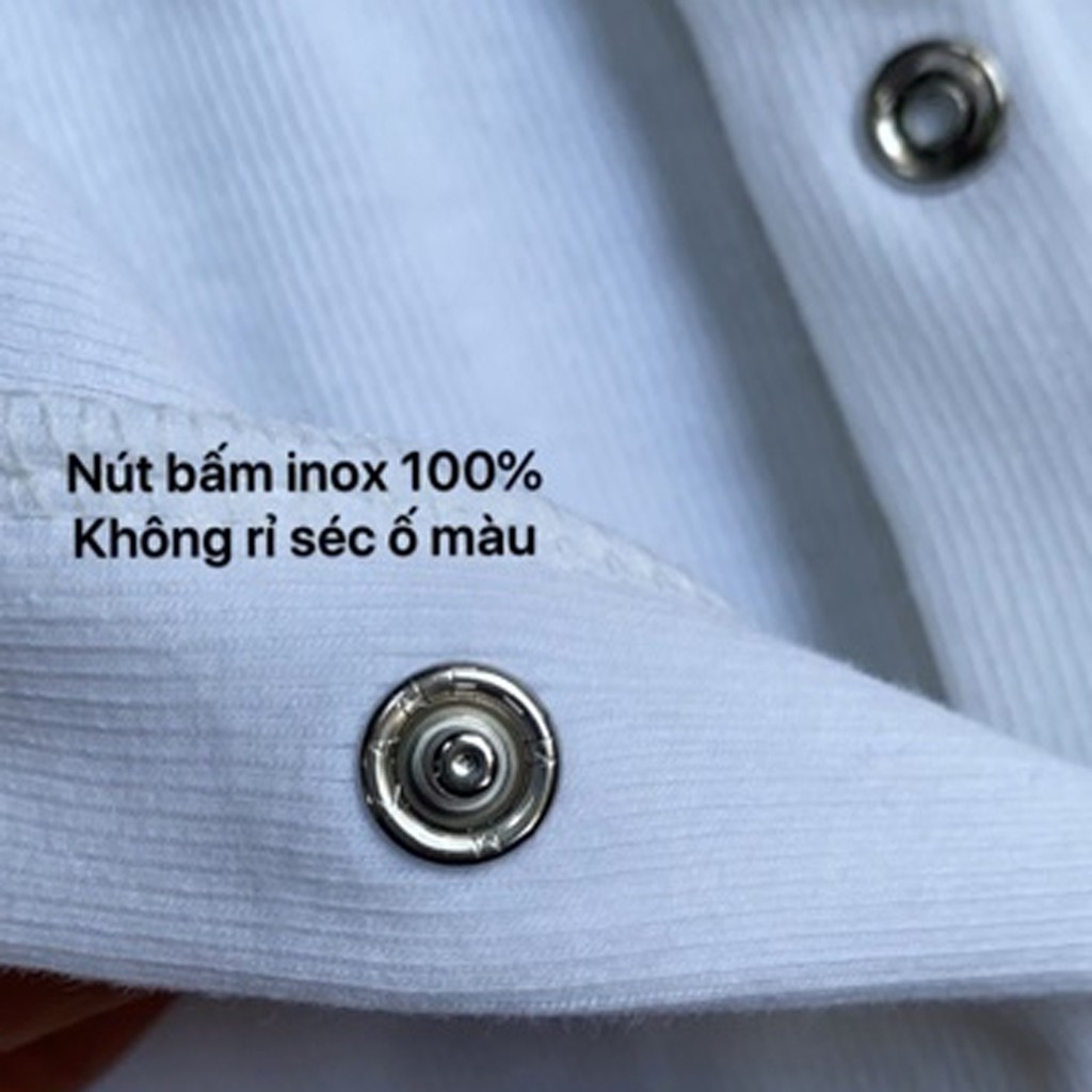 Áo Croptop Nữ Ôm Body Tay Ngắn 5 Khuy Bấm Chất Cotton Tăm Siêu Co Giãn ( Video tự quay)
