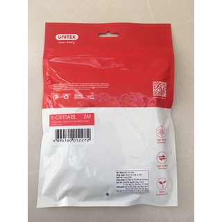 CÁP MẠNG 2M UTP CAT6 UNITEK Y-C810ABL