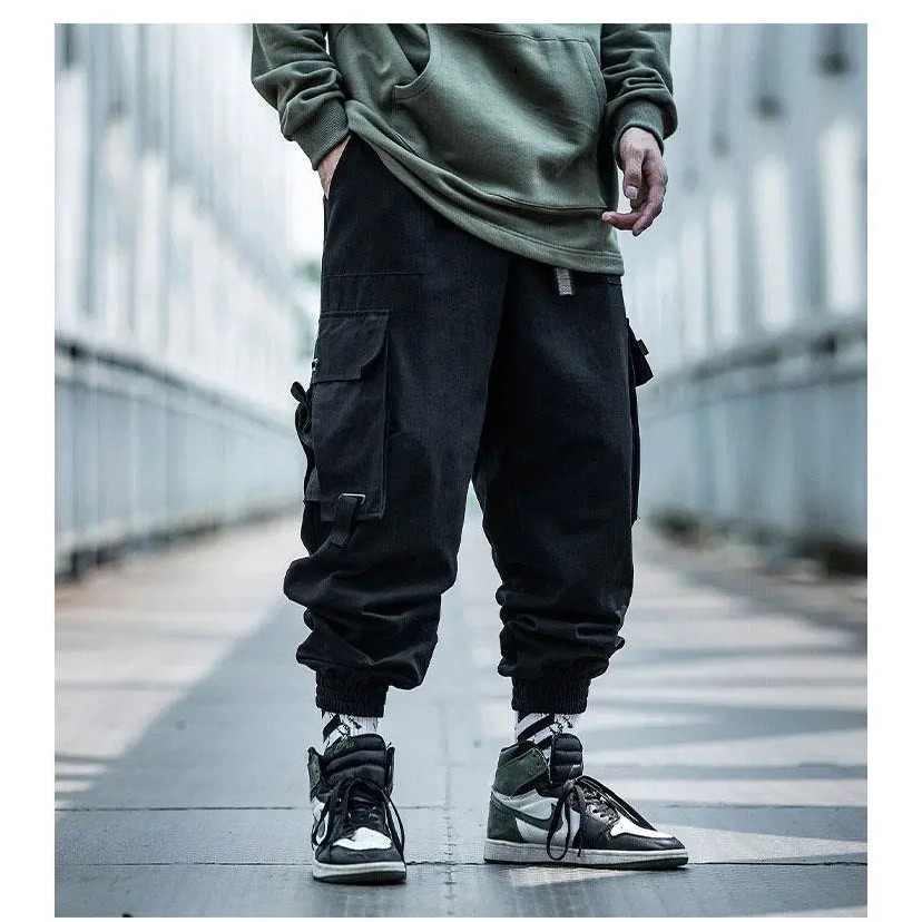 Quần jogger kaki túi hộp phong cách hip hop cỡ lớn S-7XL 140KG cho nam | BigBuy360 - bigbuy360.vn