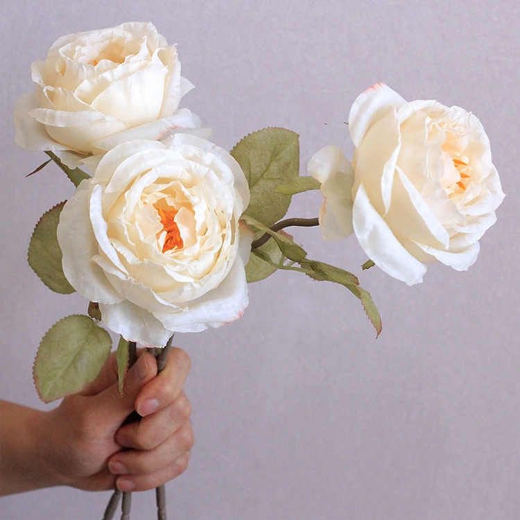 Hoa giả - Hoa hồng gió bông to 12cm trang trí nhà siêu đẹp - Han decor - Flower & Gift