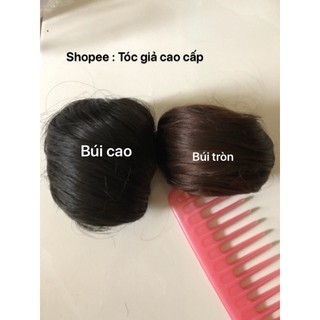 Combo Mái thưa tóc thật + búi phồng cao cấp