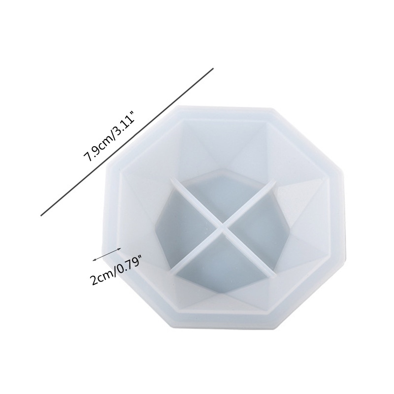 Khuôn Silicon Làm Giá Đỡ Đồ Trang Trí Epoxy Hình Học DIY