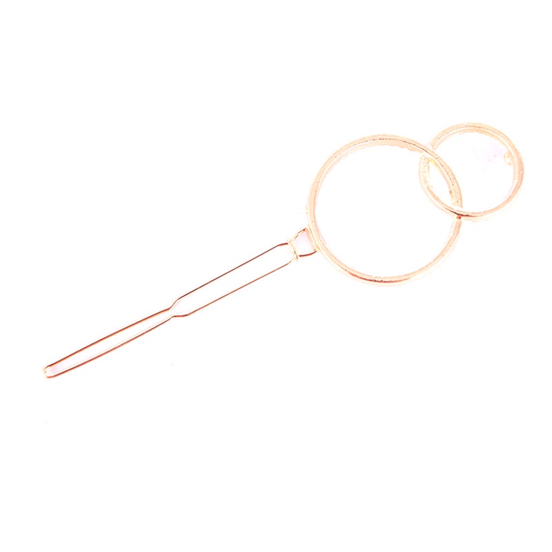 Kẹp Tóc Bằng Kim Loại Thiết Kế Đục Lỗ Thời Trang Cho Nữ