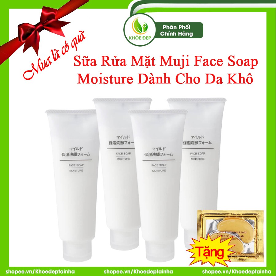 [ CHÍNH HÃNG ] Sữa Rửa Mặt MUJI FACE SOAP MOISTURE Dành Cho Da Khô 120g