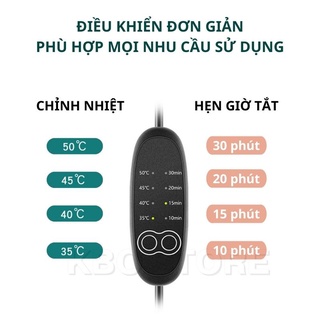 Túi Chườm Nóng Mắt Thảo Dược-Ngải Cứu Làm Nóng Tự Động, có hẹn giờ