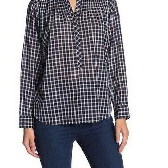 Áo Kiểu Xếp Ly Cổ Yếm 2663 - J.Crex Gingham